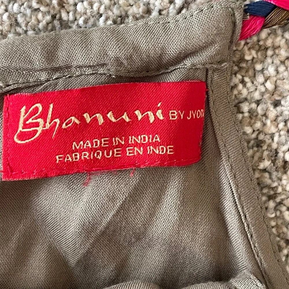 Anthropologie Bhanuni by Jyoti Abstracted Floral Maxi Dress M Sequin Details - Picture 9 of 10